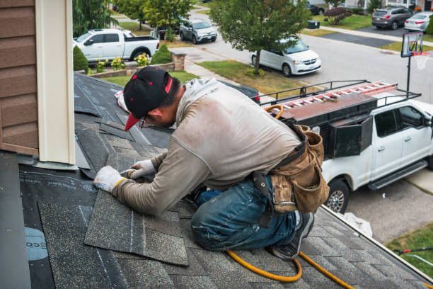 Professional Roofing technician working in Lee Center, NY
